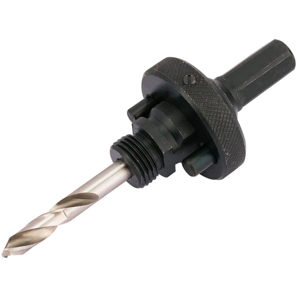 Draper 56402 7/16 Arbor with HSS Pilot Drill for Holesaws, 32mm-150mm Ø
