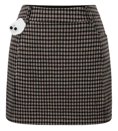 Plaid Mini Skort with Shorts