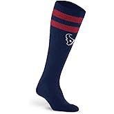 For Bare Feet NFL HOUSTON TEXANS Cozy Feather Compression Varsity Stripe Team Color Small/Medium