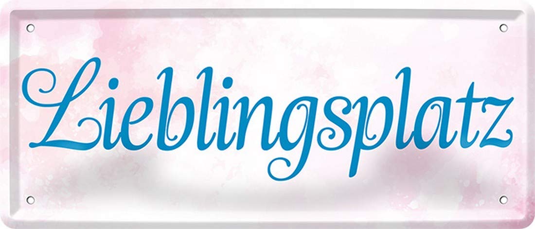 Lieblingsplatz 259 Fun Decorative Tin Sign 28 x 12 cm