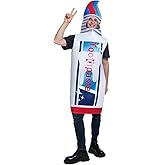 DSplay Adult Couple Toothpaste Costume Cosplay Unisex Adult Funny Costumes