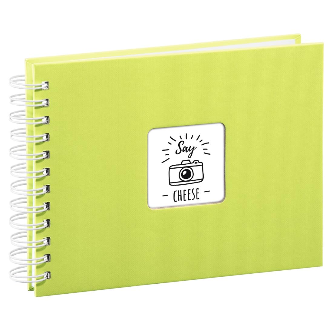 Hama 2114 Art Spiralbound Photo Album, Kiwi, 50 White Pages, 24 x 17 cm