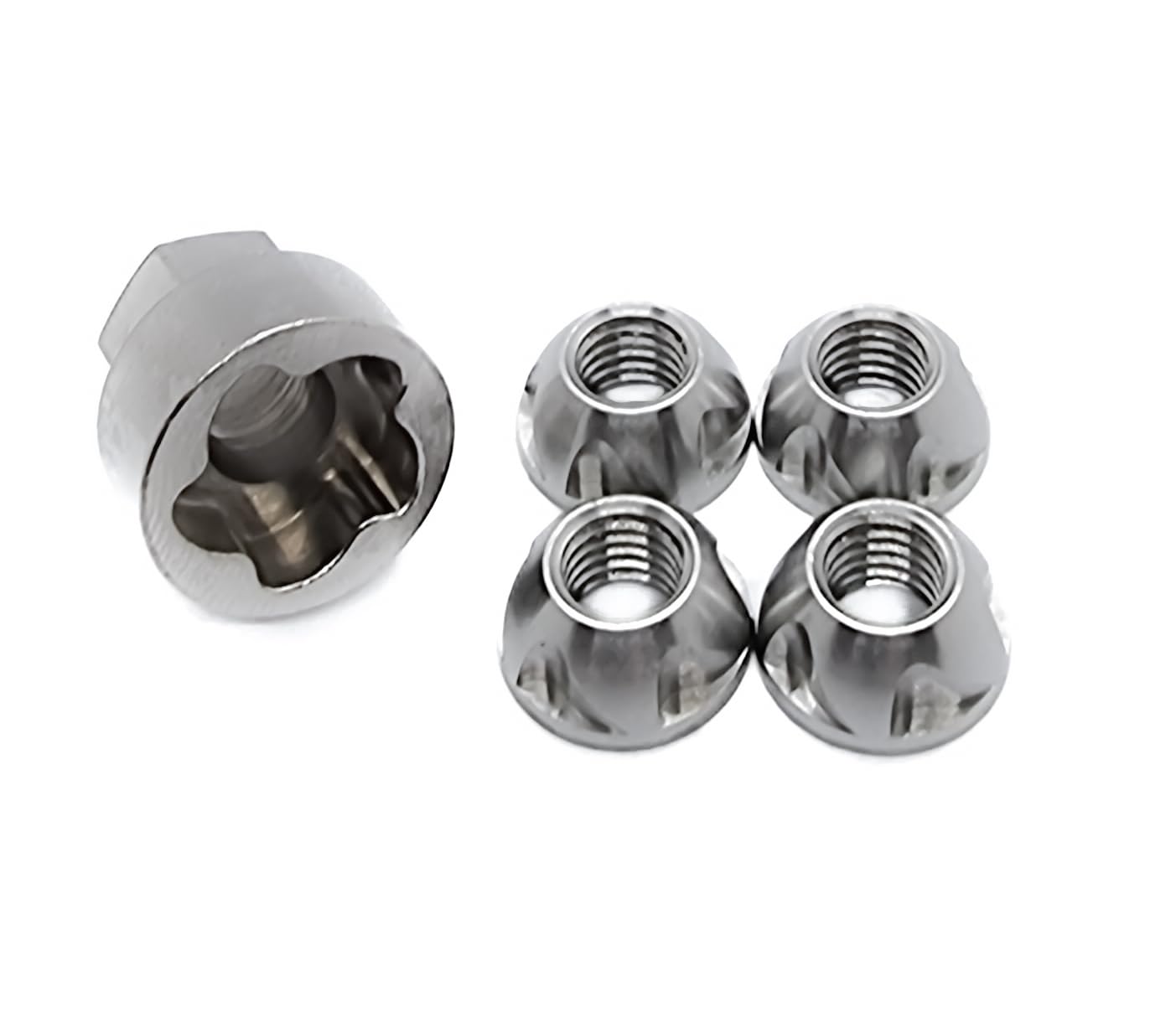 OG Secure | M8 (8mm) TORX Anti-Theft Security Nut Set - 304 Stainless Steel | Tamper Proof Reusable Shear Nuts | For Roof Tent, Winch, Light Bar, E-Bike | For 8mm Thead/Bolts