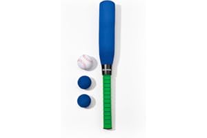 CeleMoon Ultra Soft 22 Inch Kids Foam Baseball Bat Toys with 4 Balls Gift for Children Toddlers Boys Girls Age 3-5-8 Outdoor Indoor Sport T Ball Game Playing,Blue