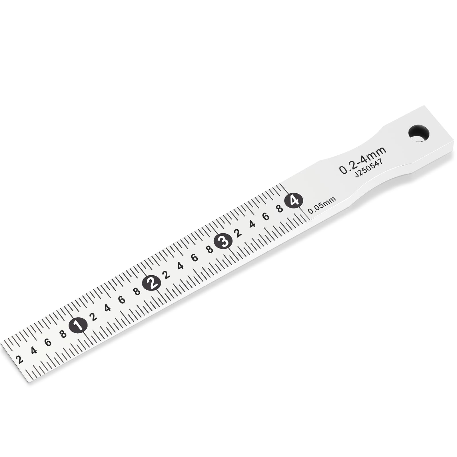 0.2-4mm Wedge Feeler Gauge Fire Door Gap Gauge Gap Gauge Taper Gauge Gap Feeler Wedge Gauge Gap Measurement Tool for Flatness/Levelness/Gap Measurement