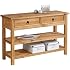 Console Mexicaine TEQUILA Pin Massif - 110x78x37cm, 2 Tiroirs 2 étagères