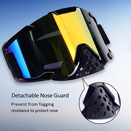 Motorcycle goggles,Dirt Bike goggles,Bendable OTG frame waterproof