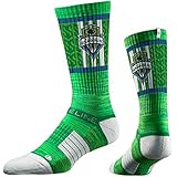 Strideline MLS Seattle Sounders FC Premium Athletic Crew Socks, Green, One Size