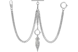 BOSHIYA Pocket Watch Double Albert Chain