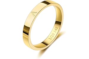 TOSGMY Gold Initial Ring for Women Non Tarnish Dainty 14K Gold Filled Ring Stackable Personalized Letter Stacking Thumb Pinky Rings for Mom Wedding Bands Engagement Birthday Gifts Jewelry Size 6-10