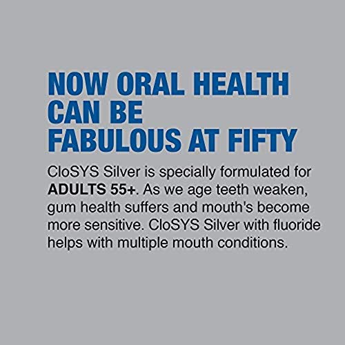 CloSYS Silver Fluoride Mouthwash, 16 Ounce (Pack of 2), Gentle Mint