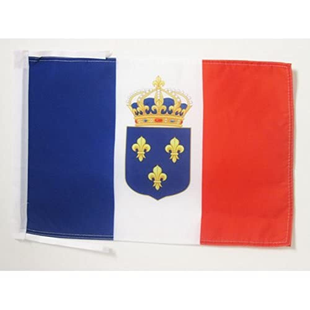 AZ FLAG - French constitutional monarchy Flag - 18'' x 12'' - 100% Polyester France Small Banner with Two Cords - Fade Resistant - Vivid Colors - 18x12 in - 45x30 Cm