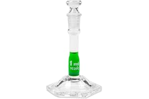 VEEGEE Vee Gee Scientific Sibata 2306A-1 Class A 1mL Micro Volumetric Flasks with Ground Glass Stopper (Pack of 6)