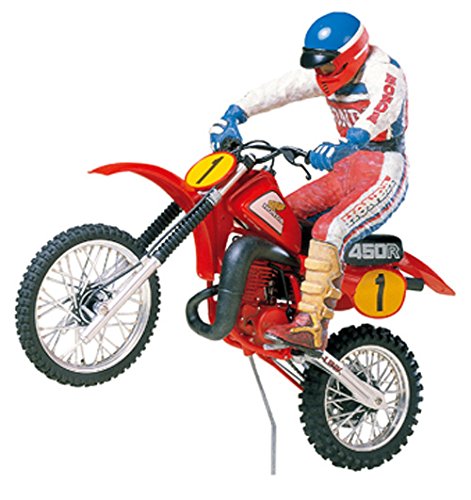 Tamiya 1/12 Motorcycle Series No.18 Honda CR450R motocross rider with 14018