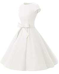 Dressystar Women's Vintage Boatneck Cap Sleeve
