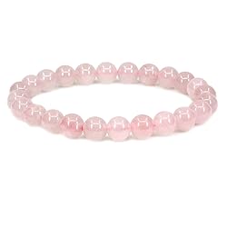 Keleny 8mm Madagascar Rose Quartz Crystal Round