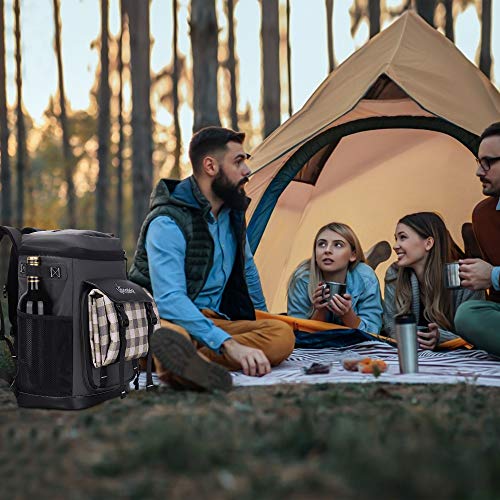 Upeelife Mochila Nevera Isotermica, 30L Grande Mochila Nevera Portatil Impermeable, Bolsa Picnic Termica Prueba de Fugas