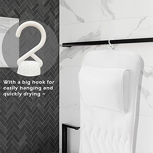 AEROiVi Full Body Bath Pillow with Lumbar Pillow Bathtub Cushion with