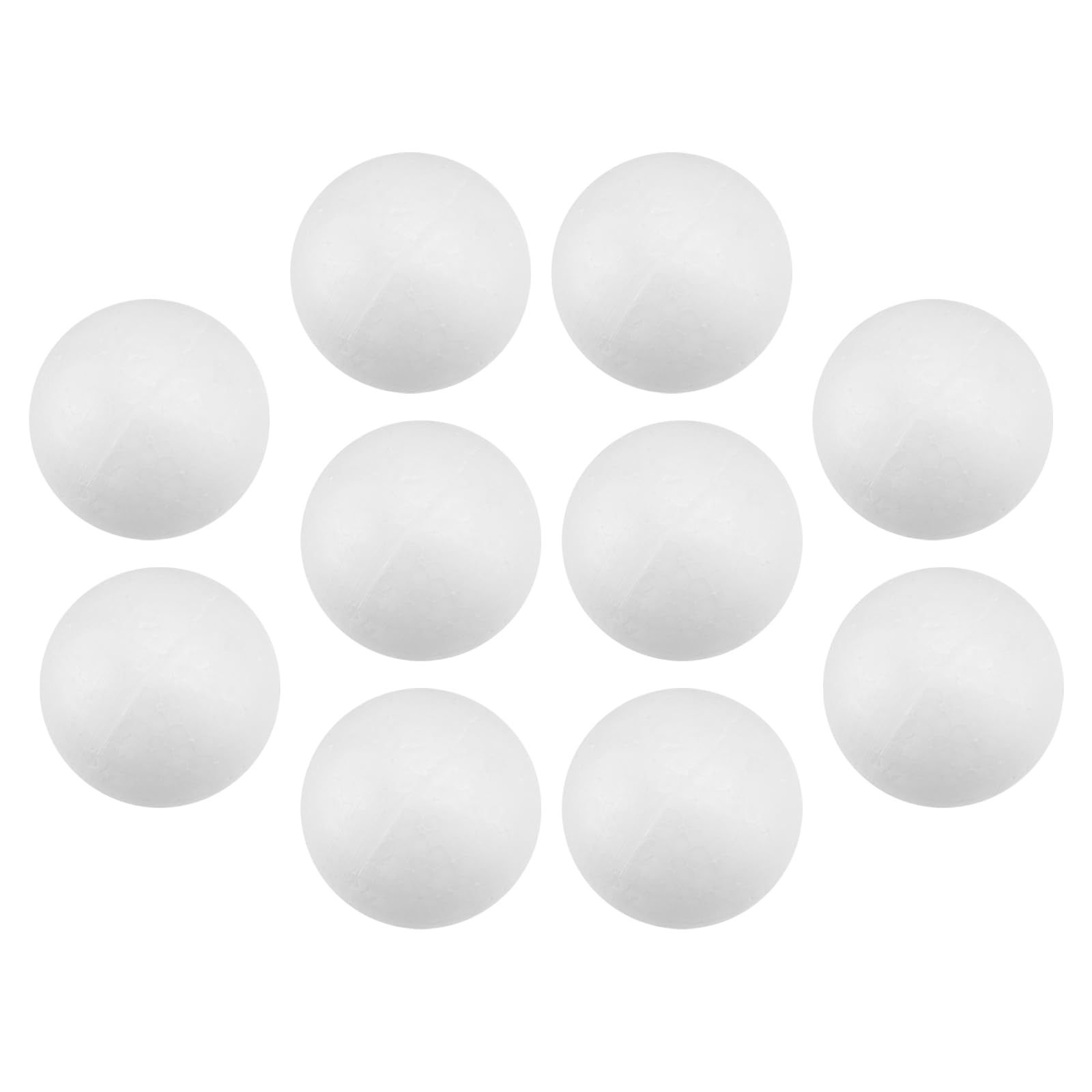 10pcs 7cm White Foam Craft Balls Balls for DIY Crafts, Christmas Ornaments, Classroom Spheres and Holiday Party