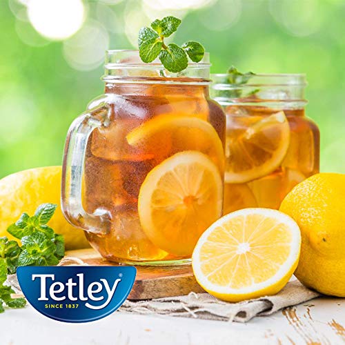 TETLEY BLACK TEA, DECAFFEINATED ICED TEA BLEND, FAMILY SIZE, 24 TEABAGS (PACK OF 6) – PACKAGING MAY VARY