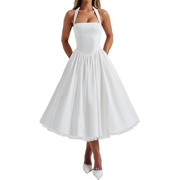 Amazon.com: BCBGMAXAZRIA Women's Short Midi Evening Dress Fit and Flare  Adjustable Spaghetti Straps Tiered Skirt Corset Bodice Dresses, Pink, 0 :  Clothing, Shoes & Jewelry