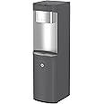GE Bottom-Loading Tri-Temperature Water Dispenser | 5 Gallon Water Cooler for Home or Office | 3 Temperature Settings | Taller 13" Dispenser Height | No Lift Bottom Loading | LED Light | Charcoal