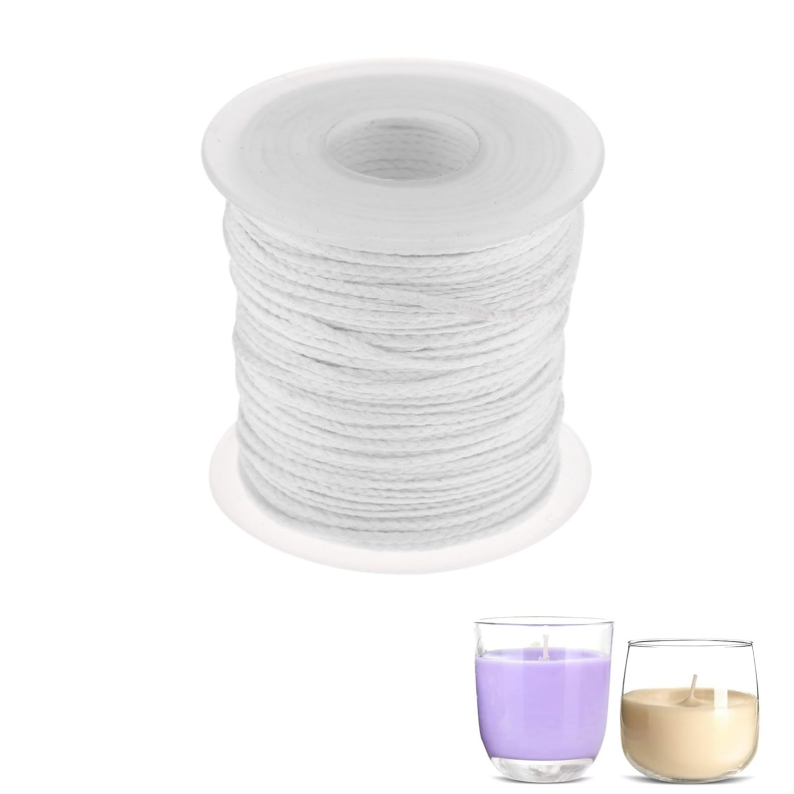 200FT Braided Wick Candle Wick Spool Environmental Candle Wick DIY Oil Lamps Candle Making Supplies for Candle Making