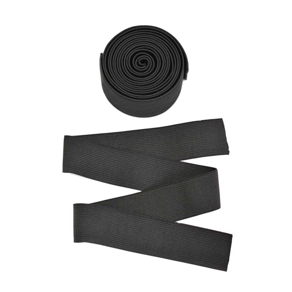 6pcs Black Wig Elastic Band Wig Melting Band Accessories for Wigs Making (3.5cm)