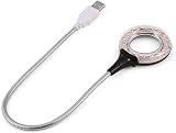 Eboxer Mini USB LED Light 18 LED Clamp Flexible Gooseneck Reading Lamp Black view 7