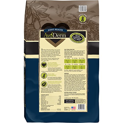 AvoDerm Natural Advanced Joint Health Dry Dog Food, Grain Free, Chicken