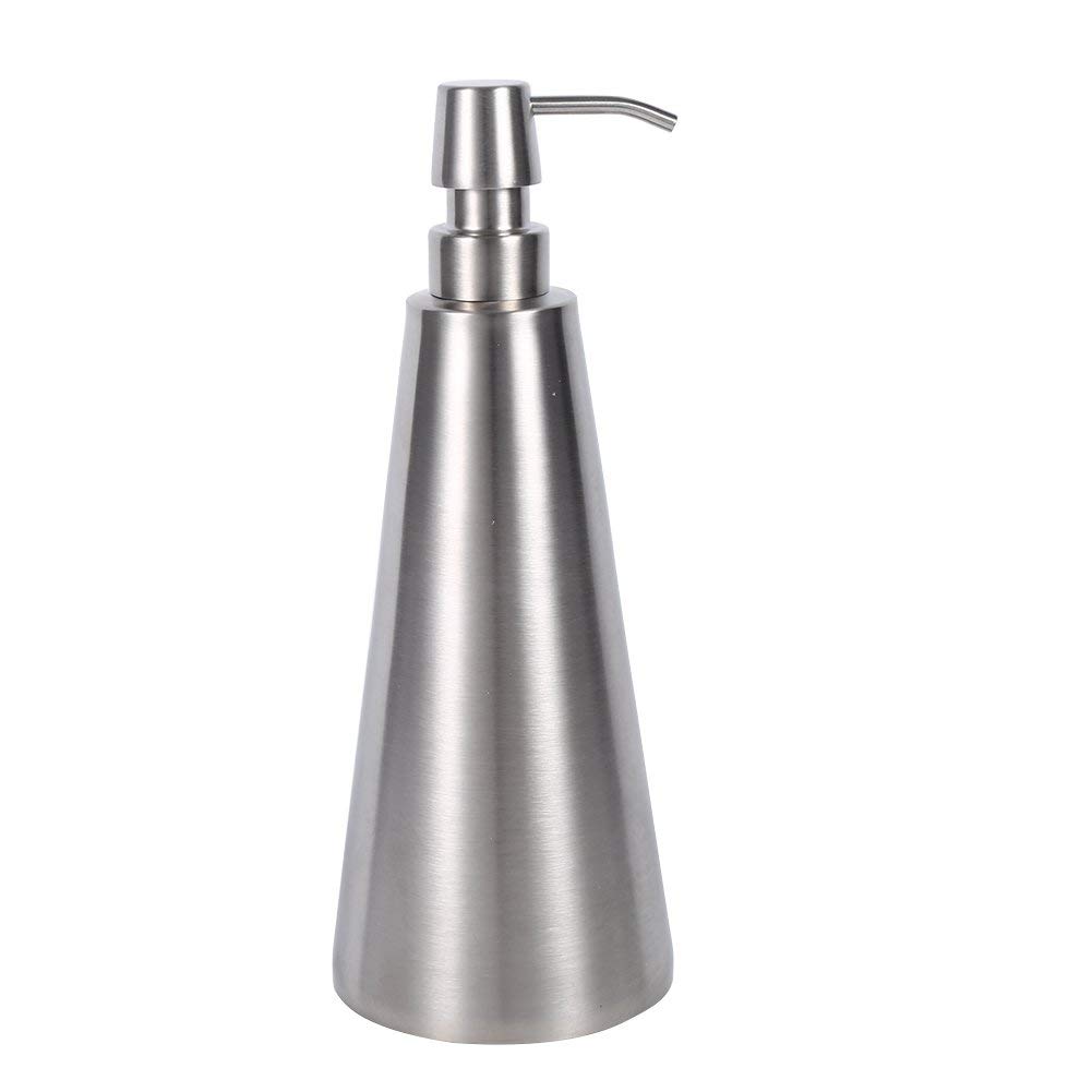 Zerodis 800ml Large Capacity Soap Dispenser Stainless Steel Liquid Soap Pump Dispenser Countertop Lotion for Foaming Bath Hand Soap, Bathroom & Kitchen