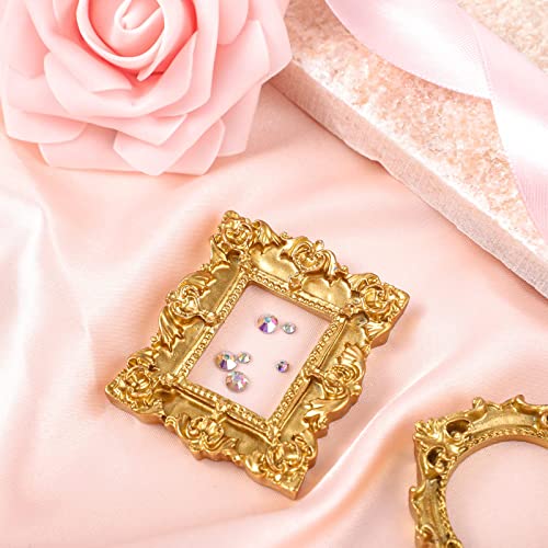 25 Pieces Vintage Resin Picture Frame Antique Photo Resin Frame Mini