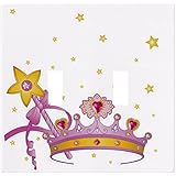 Crown Magic Wand Wallplate Decorative Switch Plate Cover (2 Gang -