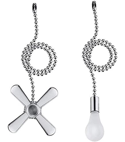 2 Chaînes De Traction Rétro Pour Ventilateur De Plafond – Forme Goutte D'Eau – Décoration Vintage - 5