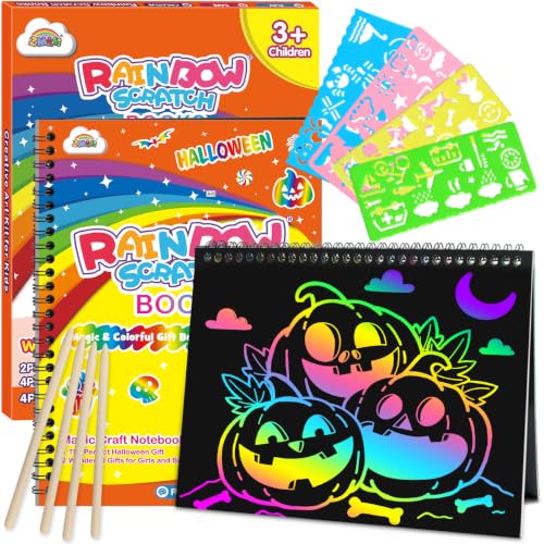 ZMLM Rainbow Scratch Notebook Art Supplies