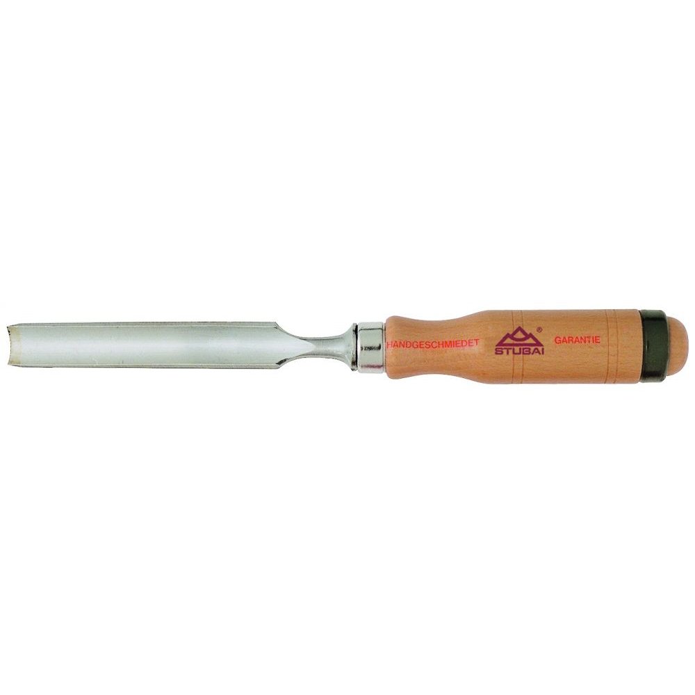 Stubai 360007 Firmer Gouge Chisel with Wooden Handle, Silver/Beige, 20 mm