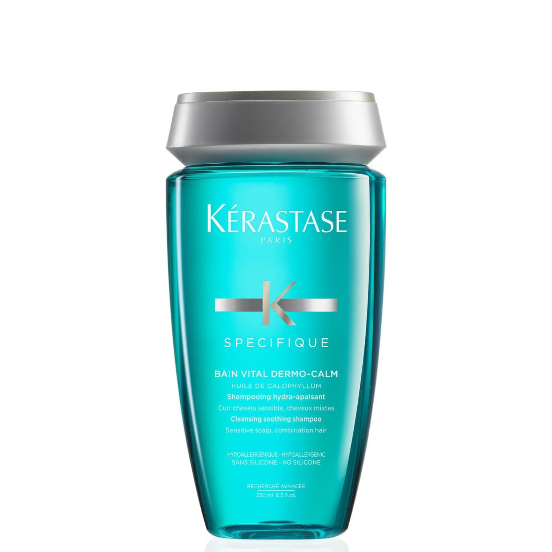 Kérastase Specifique, Cleansing & Rebalancing Shampoo, For Sensitive Scalps & Combination Hair, With Calophyllum Oil & Glycerine, Bain Vital Dermo-Calm, 250ml