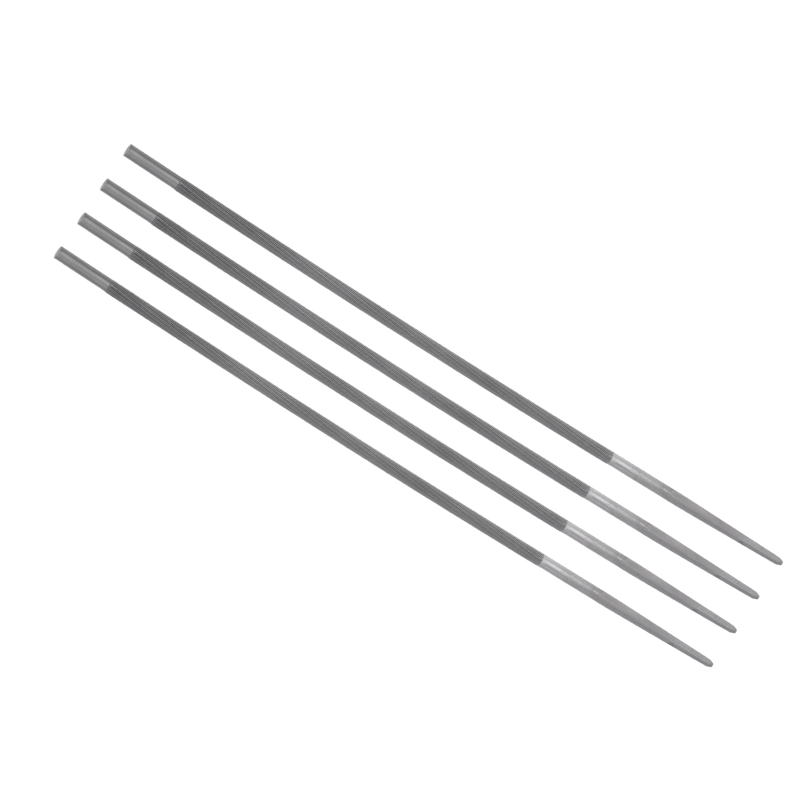 CoCud Chainsaw File, 3/16" File Teeth 9.65" Total Length, High Carbon Steel Double Cut Sharpener - (Applications: for Object Repair), 4-Pieces