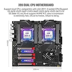 SHANGZHAOYUAN X99 Dual CPU Motherboard LGA 2011-3