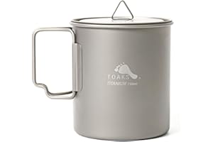 TOAKS Titanium 750ml Pot Titanium Cup with Lid Tableware (750ml)