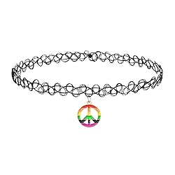 BodyJ4You 2PC Tattoo Choker Necklace - 90s Choker