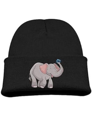 Elephant Great Selfie Cartoon Boy SOF Hat Cute Cotton Cap Beanies