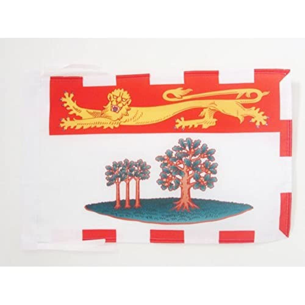 AZ FLAG - Prince Edward Island Flag - 18'' x 12'' - 100% Polyester Canada - Canadian region of Prince Edward Island Small Banner with Two Cords - Fade Resistant - Vivid Colors - 18x12 in - 45x30 Cm