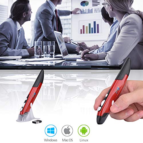 Wireless Optical Pocket Pen Mouse,Promi 2.4 Ghz USB 3.0 Wireless