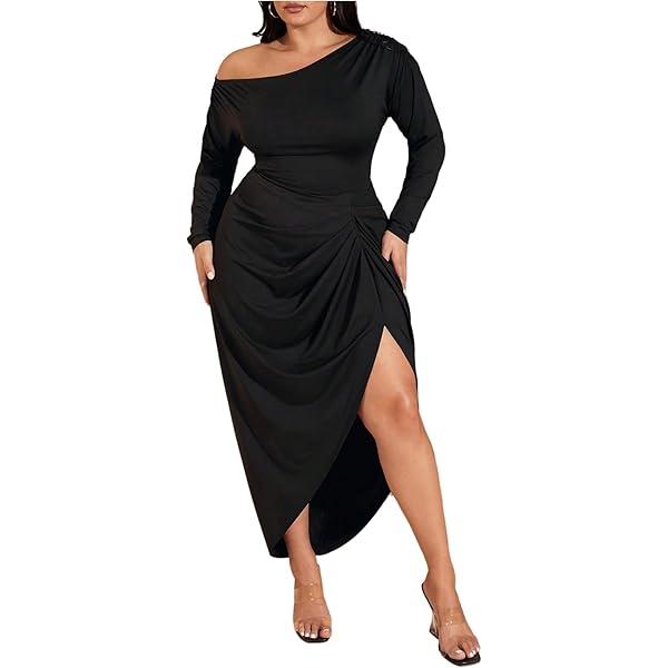Asymmetrical Hem Gown Floerns Women's Sleeveless Ruched Mesh Dress - Asymmetrical Hem Evening Gown Tube Evening Dress