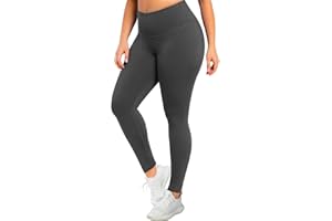MOREFEEL Plus Size Leggings for Women-Stretchy X-Large-4X Tummy Control High Waist Spandex Workout Black Yoga Pants