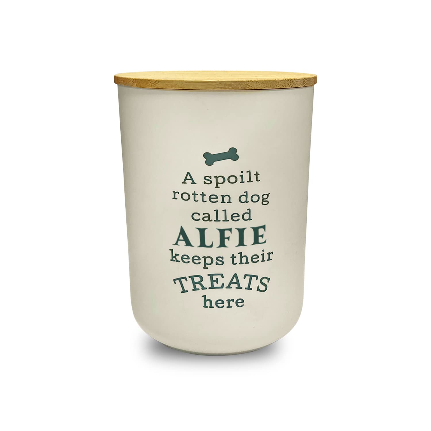 History & Heraldry Personalised Dog Treat Jar - Alfie