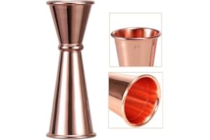 Angzhili Double Cocktail Jigger with Measures Scale Inside,1oz/2 oz Stainless Steel Bar Jiggers Cocktail Shaker Measuring Cup