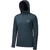 BASSDASH UPF 50+ Men’s UV Sun Protection Long Sleeve Performance Fishing Hoodie Hooded Shirts