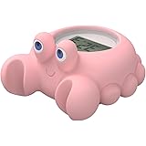 Baby Bath Thermometer with LED Display and Temperature Warning, Digital Room Thermometer & Fahrenheit Water Temperature Therm